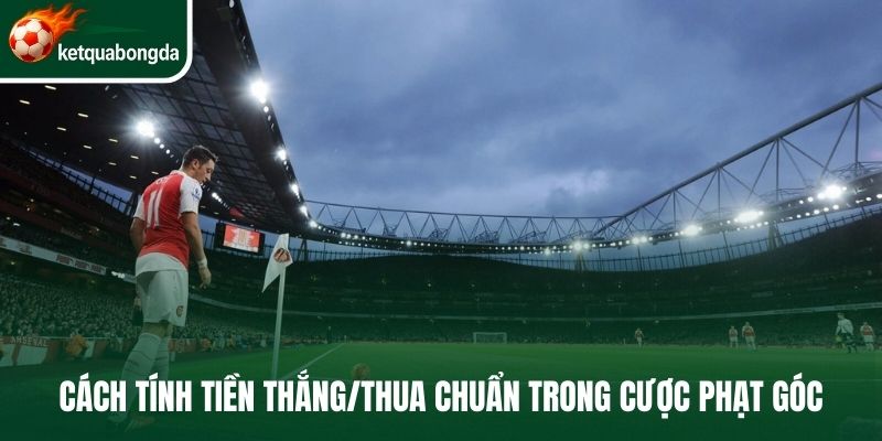 Cách tính tiền thắng/thua chuẩn trong cược phạt góc