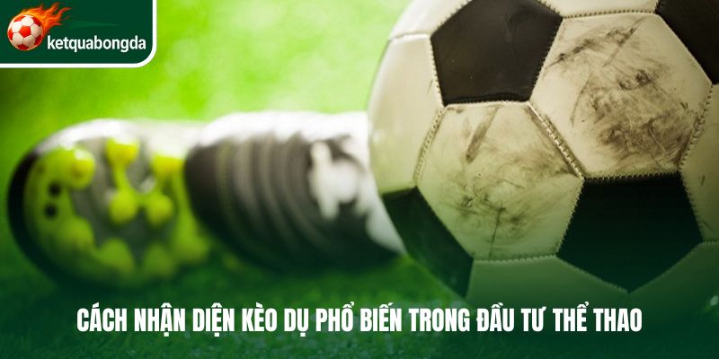 Cách nhận diện kèo dụ phổ biến trong đầu tư thể thao