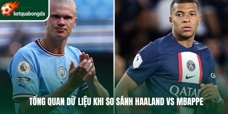 Tổng quan dữ liệu khi so sánh Haaland vs Mbappe
